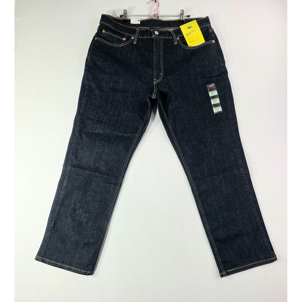 NWT Levis 541 Athletic Taper Jeans Mens 38x28 TAG 36x30 Dark Indigo Blue Stretch